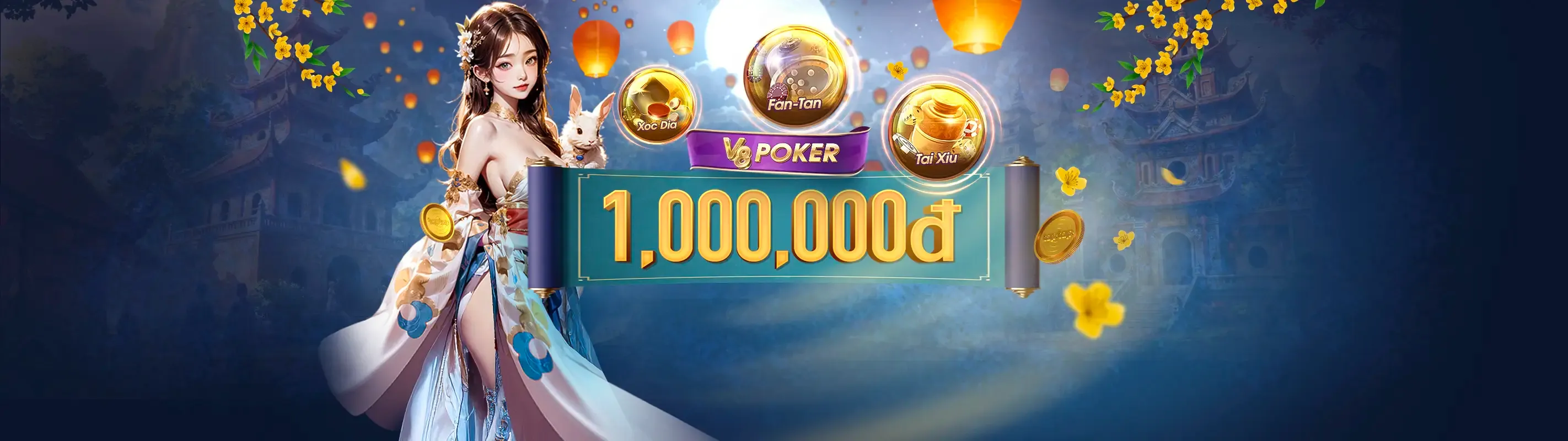 Hình ảnh chính Nổ Hũ 79 với biểu tượng jackpot lớn và tiền vàng, thể hiện sự may mắn và chiến thắng trong trò chơi quay hũ.